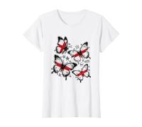 England Flag Butterfly British Isles UK T-Shirt