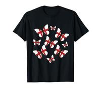 England Flag Butterfly British Tourist Nature Cute English T-Shirt