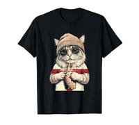 England Flag Cat English Englishing Value Graphic T-Shirt, Men, Black, M