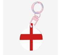 England Flag Dog Tags for Pets,Round Acrylic Pet ID Tags,Perfect for Small to Large Dogs and Cats,Cute & Functional