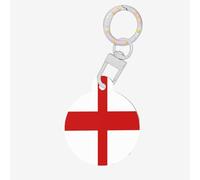 England Flag Dog Tags Round Pet Tag,Acrylic Pet ID Tags Durable and Stylish,Perfect for Small to Large Pets