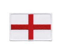 England Flag Embroidered Iron On Patch St George Cross Emblem UK Applique Fabric Badge for Sports Football Rugby World Cup Bags Jackets Coats Trousers Hats