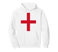 ENGLAND FLAG ENGLISH ST. GEORGE'S CROSS BANNER VERTICAL Pullover Hoodie