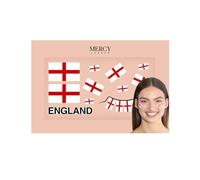 England Flag Face Sticker by MERCY LONDON, Easy application flag, face paint alternative