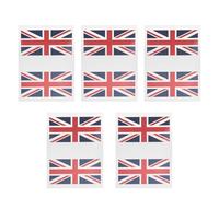 England Flag Face Stickers 5 Sets Waterproof Pvc Temporary Tattoos
