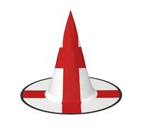 England Flag Halloween Witches Hats Witch Headbands Wizard Hat Costume Accessories Cosplay for Party Masquerade Foldable 2 PCS