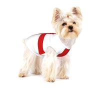 England Flag Premium Dog Tshirt - Soft 100% Cotton Ropa Para Perros, Perfect for Small to Medium Dogs, Stylish and Comfortable Shirts for Dogs M