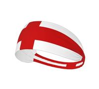 England Flag Sports Head Tie for Men and Women-Headband Karate Tie Back Sweat Wicking Workout Head Band,Perfect for Running