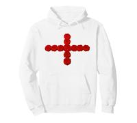 England Flag St George Cross Roses Pullover Hoodie