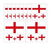 England Flag Tattoos Stickers Football Tattoo Sticker Euro Cup Temporary Tattoo Transfer Stickers St George’s Cross for Football Fan Kids Party Decoration A8GQWST