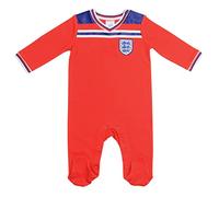 England Football 1982 Retro Away Baby Sleepsuit | 2022 | 3-6 Months Red