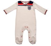 England Football 1982 Retro Home Baby Sleepsuit | 2022 | 6-9 months White