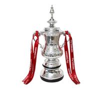 England Football Championship Trophy, Resin Electroplated Silver Hollow Football Trophy Fan Souvenir Collection Gifts Office Decorations, FA Cup Trophy Collection (32cm)