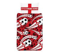 England Football Its Coming Home Reversible Duvet Set Red/black/white (Single)