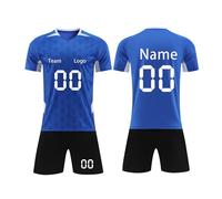England Football Kit Personalised Jersey for Boys - Customizable Training Shirts, Shorts, Sports Tracksuit for Children and Adults - 8-9 Years