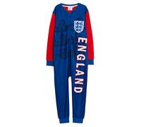 England Football Onesie Kids World Cup Pyjamas Girls Boys Football All in One Pjs Blue 5-6 Years