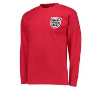 England Football Shirt Away Final World 1966 Cup No6 Score Draw Retro Red Mens