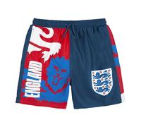 England Football Team Boys Swimming Trunks, Kids England Swimming Shorts (UK, Age, 13 Years, 14 Years, Regular, Navy Blue/Red)