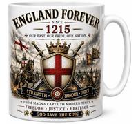 England Forever Since 1215 Historical England Pride Ceramic Coffee Mug Heritage Gift Mug