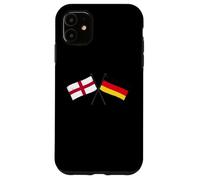 England Germany Crossed Flags English German Friendship Case for iPhone 11