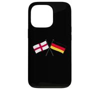 England Germany Crossed Flags English German Friendship Case for iPhone 13 Pro