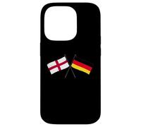 England Germany Crossed Flags English German Friendship Case for iPhone 14 Pro