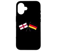 England Germany Crossed Flags English German Friendship Case for iPhone 16