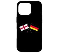 England Germany Crossed Flags English German Friendship Case for iPhone 16 Pro