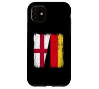 England Germany Half Flag English German Heritage Case for iPhone 11