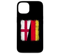 England Germany Half Flag English German Heritage Case for iPhone 13