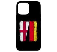 England Germany Half Flag English German Heritage Case for iPhone 13 Pro Max