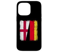 England Germany Half Flag English German Heritage Case for iPhone 14 Pro Max