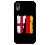 England Germany Half Flag English German Heritage Case for iPhone XR