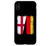 England Germany Half Flag English German Heritage Case for iPhone XS Max