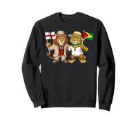 England Guyana Flag English UK Guyanese Roots British Sweatshirt