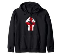 England Handfist Power St George's Cross English Pride Zip Hoodie