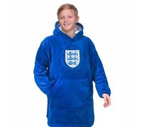 England Kids Oversized Hoodie Blanket - Official Football Gift, Blue, Size 10-14 Years