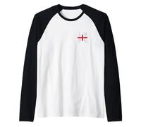 England Knife and Axe Symbol Joan of Union Jack Raglan Baseball Tee