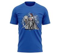 England Knight & Lion Mens T Shirt - St Georges Cross Design - English Pride Tee for Him - British Heritage Top - Patriotic Great Britain Gift, XL, Royal