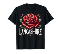 England Lancashire Red Rose Symbol UK Graphic Men Women T-Shirt