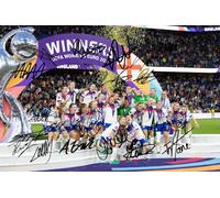 England Lionesses Euro 2025 Winners Squad Autographed Signed A4 Photo Print 1