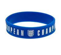 England Lionesses European Champions Crest Silicone Wristband, Blue / White, One Size