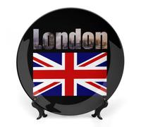 England London Big Ben Decorative Plates Ceramic Bone China Dinner Plate Ornaments Art for Kitchen Bedroom Decor 6inch