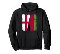 England Malawi Half Flag English Malawian Jersey Pullover Hoodie