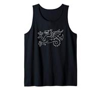 England Medieval Britain Ancient Dragon Wessex Wyvern Anglo Tank Top