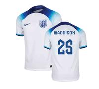 England Men's 2022/23 Home Shirt James Maddison 25 in White | Size: XL England White XL