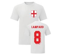 England Men's Frank Lampard National Hero T-shirt in White | Size: 2XL England White 2XL