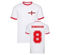 England Men's Jordan Henderson Ringer Tee in White | Size: Small England White S