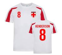 England Men's Jordan Henderson Sports Training Jersey | Size: Large England Multicolor L