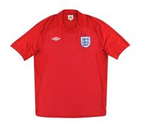 England Men's Mens 2010 2011 Away Shirt in Red | Size: Large England Red L